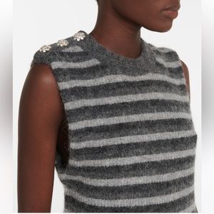 Ganni Wool/Alpaca Blend Vest